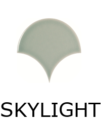 carrelage imitation zellige 15,5x17 cm CELESTE SKYLIGHT