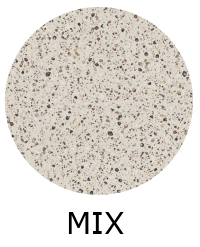 carrelage coccio mix 60x60 cm effet terrazzo rectifié