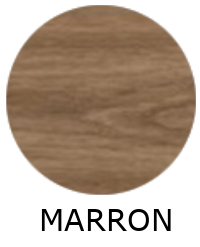 Sol pvc effet bois à clipser 17,8x123,5 cm CONFORT MARRON