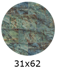 CARRELAGE PISCINE CAP FERRAT BLUE 31x62,6 cm effet pierre