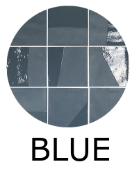 carrelage effet zellige 13,8x13,8 cm ELISA BLUE