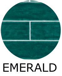 carrelage effet zellige 6,5x20 cm NOUR EMERALD
