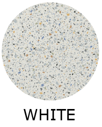 carrelage epoca white 60x60 cm effet terrazzo rectifié