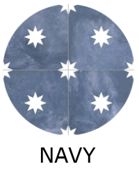 carrelage imitation carreaux ciment 44x44 cm ETOILE NAVY