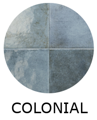 carrelage piscine GLOSS COLONIAL BLUE 15x15 cm effet zellige