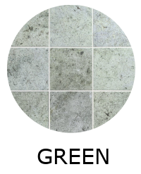 Carrelage HIJAU GREEN 15x15 cm imitation pierre de Bali