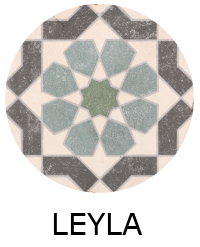 Carrelage LEYLA 20x20 cm effet carreaux ciment vieilli