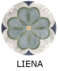 Carrelage LIENA 15x15 cm effet carreaux ciment vieilli