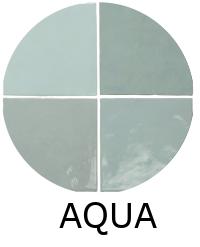 Carrelage effet zellige 13,2x13,2cm MALEM AQUA