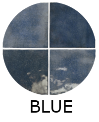 Carrelage effet zellige 13,2x13,2cm MALEM BLUE