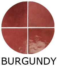Carrelage effet zellige 13,2x13,2cm MALEM BURGUNDY