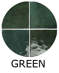 Carrelage effet zellige 13,2x13,2cm MALEM GREEN