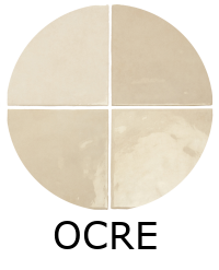 Carrelage effet zellige 13,2x13,2cm MALEM OCRE