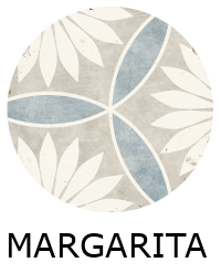 Carrelage MARGARITA 21x25 cm effet carreaux ciment