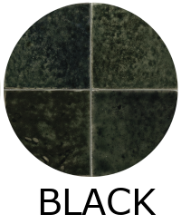 carrelage effet zellige 10x10 cm MENORCA BLACK