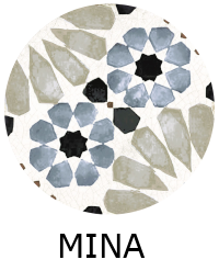 Carrelage MINA 20x20 cm effet carreau ciment vieilli