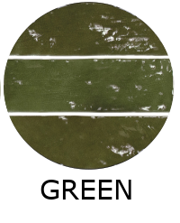 carrelage effet zellige 6,5x20 cm MAJESTIC GREEN