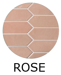 carrelage effet zellige 6x26 cm NOVA MODERN ROSE QUARTZ