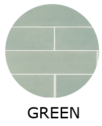 carrelage effet zellige 7.5x30 cm mud light green