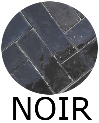 Véritable BEJMAT artisanal marocain 4.5 x 14.5 cm NOIR