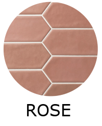 carrelage effet zellige 6x26 cm NOVA ROSE ASH
