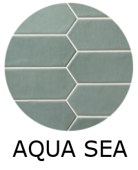 carrelage effet zellige 6x26 cm NOVA AQUA SEA