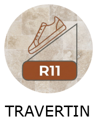 Carrelage Opus romain Travertin R11 – effet pierre antidérapant