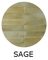 Carrelage effet zellige 6x18,6cm RAKU SAGE