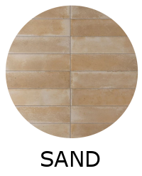 Carrelage effet zellige 6x18,6cm RAKU SAND