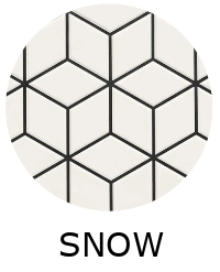 carrelage RHOMBUS SNOW 26,5x51cm imitation carreaux ciment
