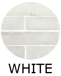 carrelage effet zellige 5x25 cm SIENNA WHITE