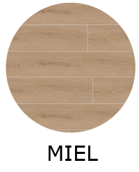 Lame PVC clipsable effet bois SONEJA MIEL 23,2x123,5 cm
