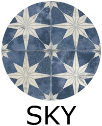 Carrelage FS STAR Sky 45x45 – effet carreaux de ciment ancien