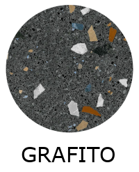 carrelage terrazzo stracciatella-R grafito 80x80 cm