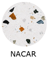 Carrelage terrazzo stracciatella-R nacar 80x80 cm