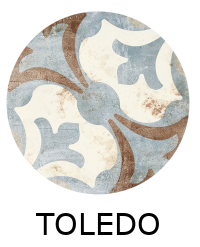 Carrelage TOLEDO 20x20 cm effet carreau ciment vieilli