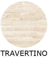 Dalle sur plot 60.5x60.5x1.8 cm TRAVERTINO rectifié