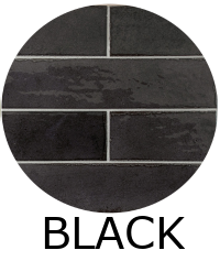 carrelage imitation zellige 6x24.6 cm BASALT BLACK