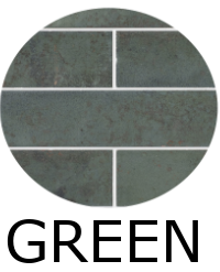 carrelage effet zellige 6,3x25 cm magnetism green