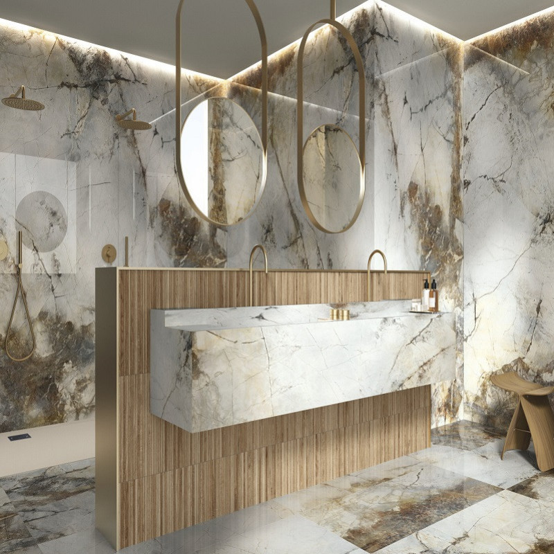 5 raisons de choisir de la céramique effet marbre pour votre salle de bain