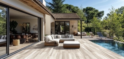 Carrelage extérieur effet bois : pour quel style ?