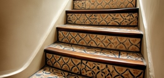 Tendance : carreaux de ciment dans les escaliers